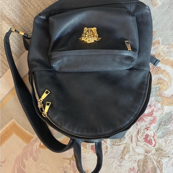VERSACE Black and Gold Men's Backpack - Picture 2 of 16